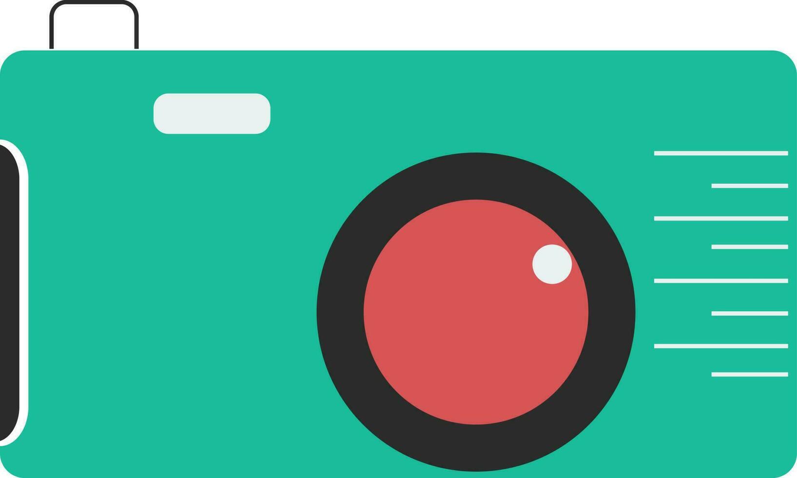 Illustration of a camera icon. vector