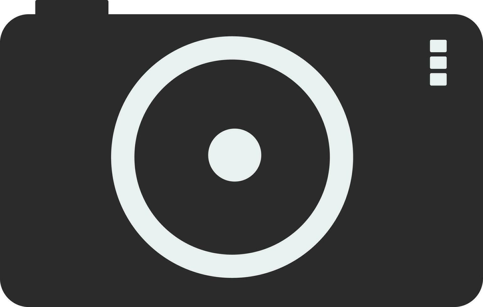 Flat style illustration of a camera. vector