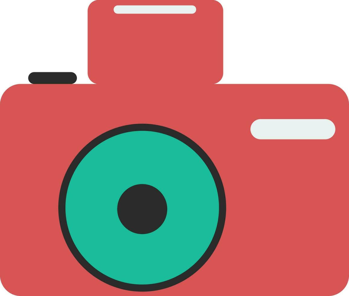 Illustration of a camera. vector