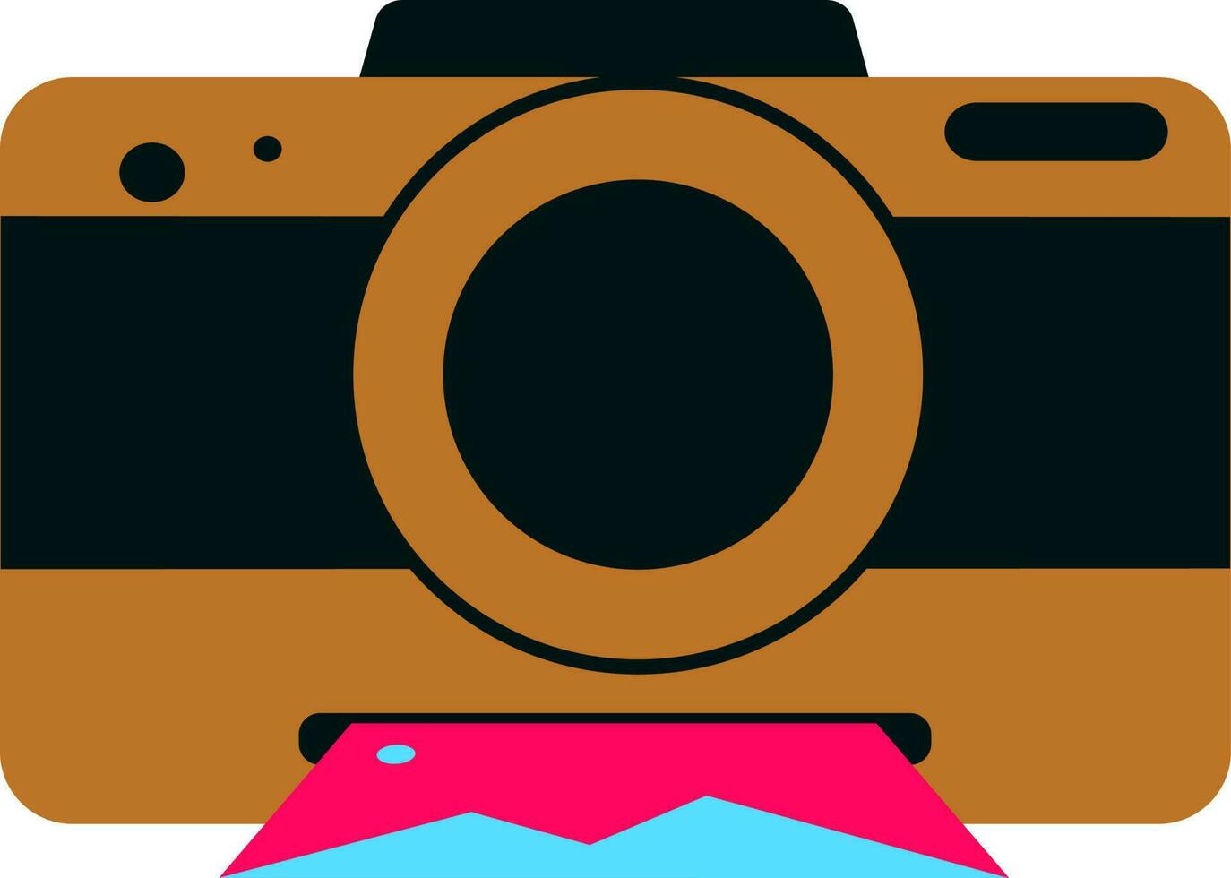 Flat style polaroid camera. 24226227 Vector Art at Vecteezy