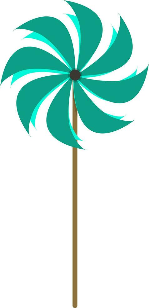 Illustration of a pinwheel. vector