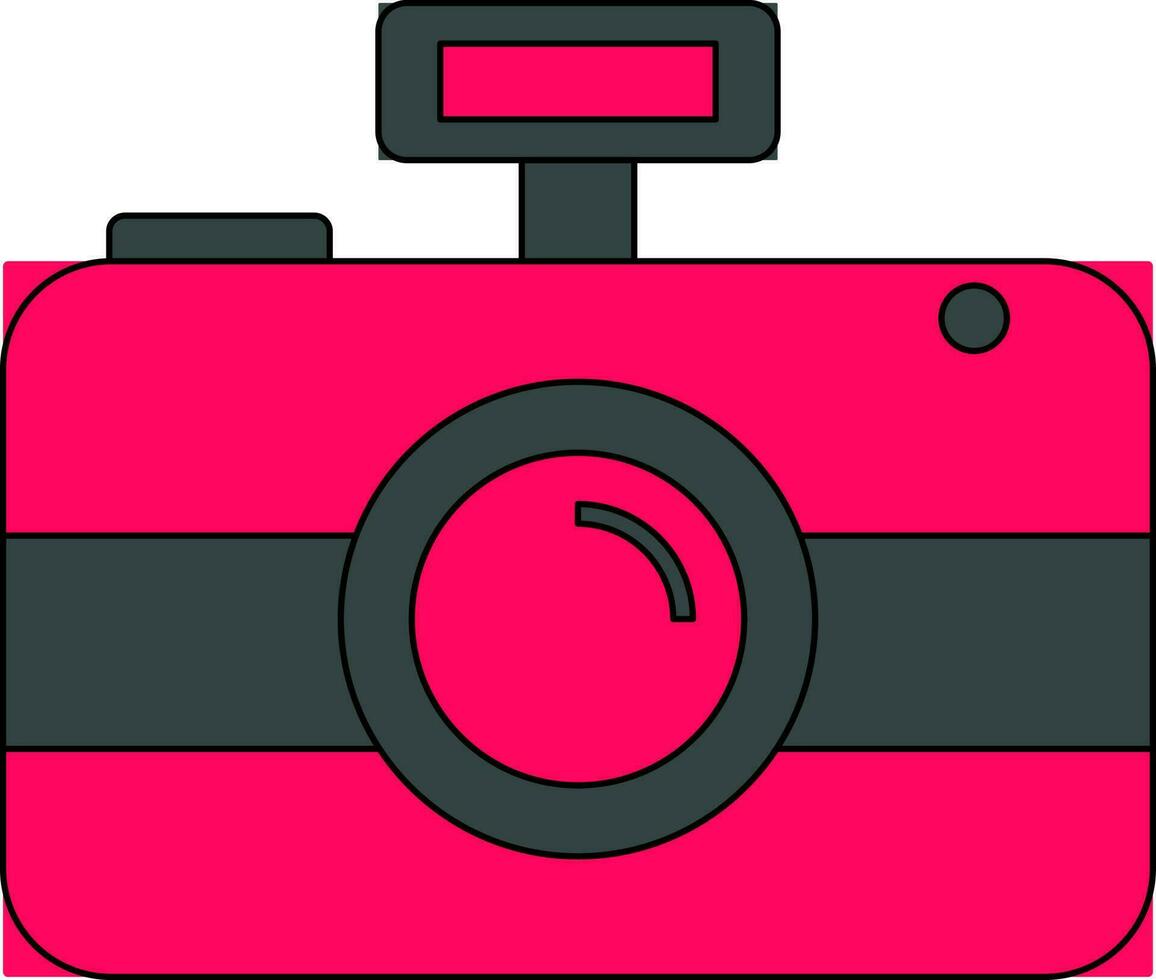Isolated photography camera. vector