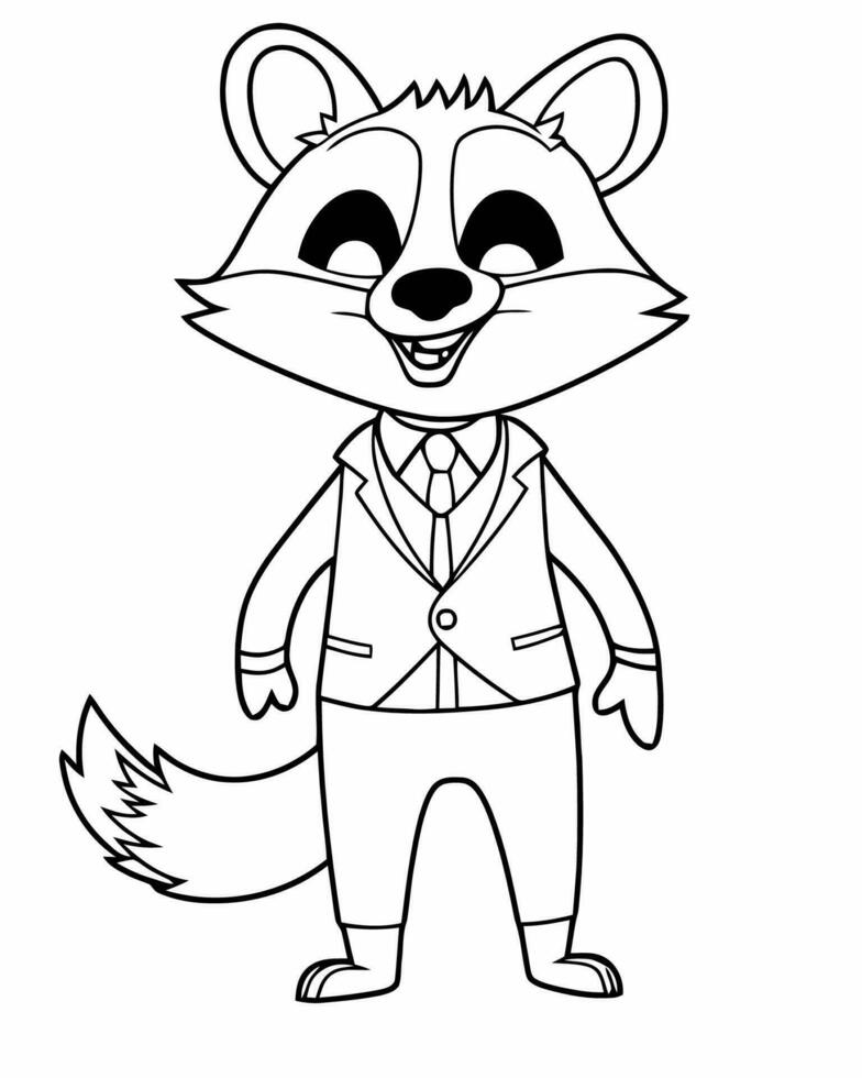 dressed up squirrel vector
