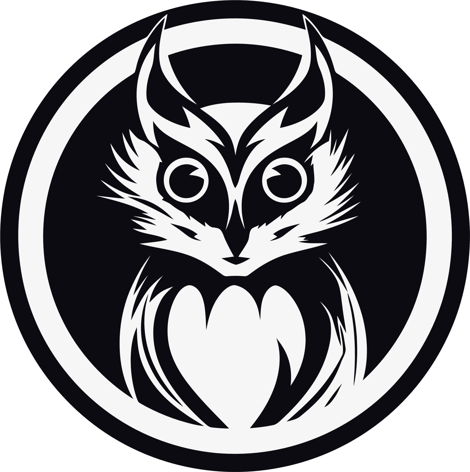 baby owl black and white 24226467 Vector Art at Vecteezy