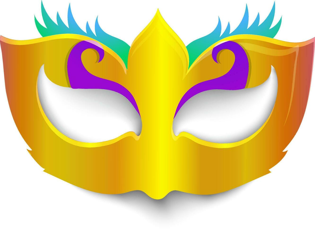 Mask for masquerade festival in illustration. vector