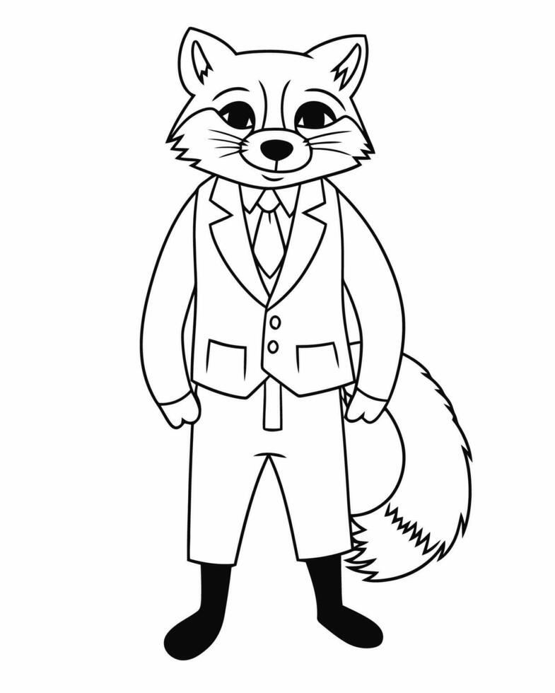 fox dressed up vector