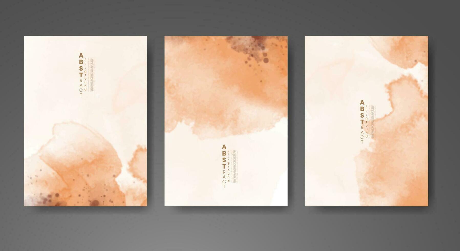 Cards with watercolor background. Design for your cover, date, postcard, banner, logo. vector