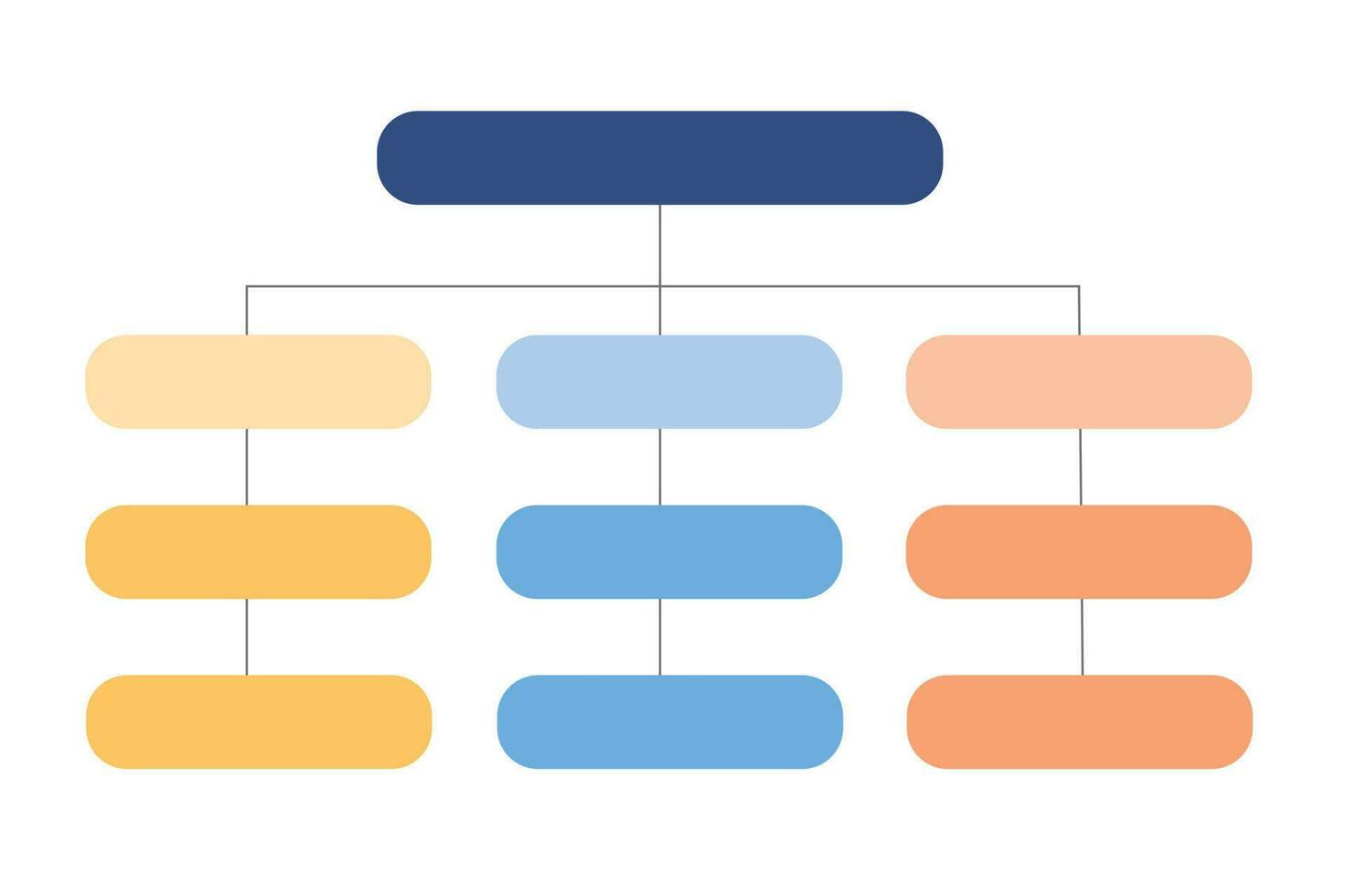 Flowchart, infographic, organization chart, company structure, vector illustration.