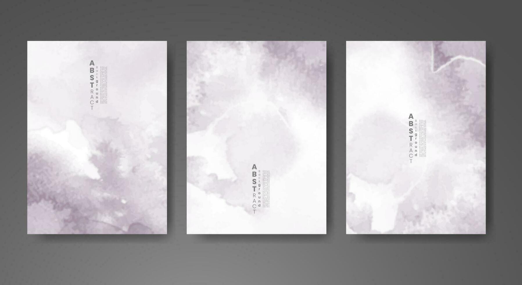 Cards with watercolor background. Design for your cover, date, postcard, banner, logo. vector