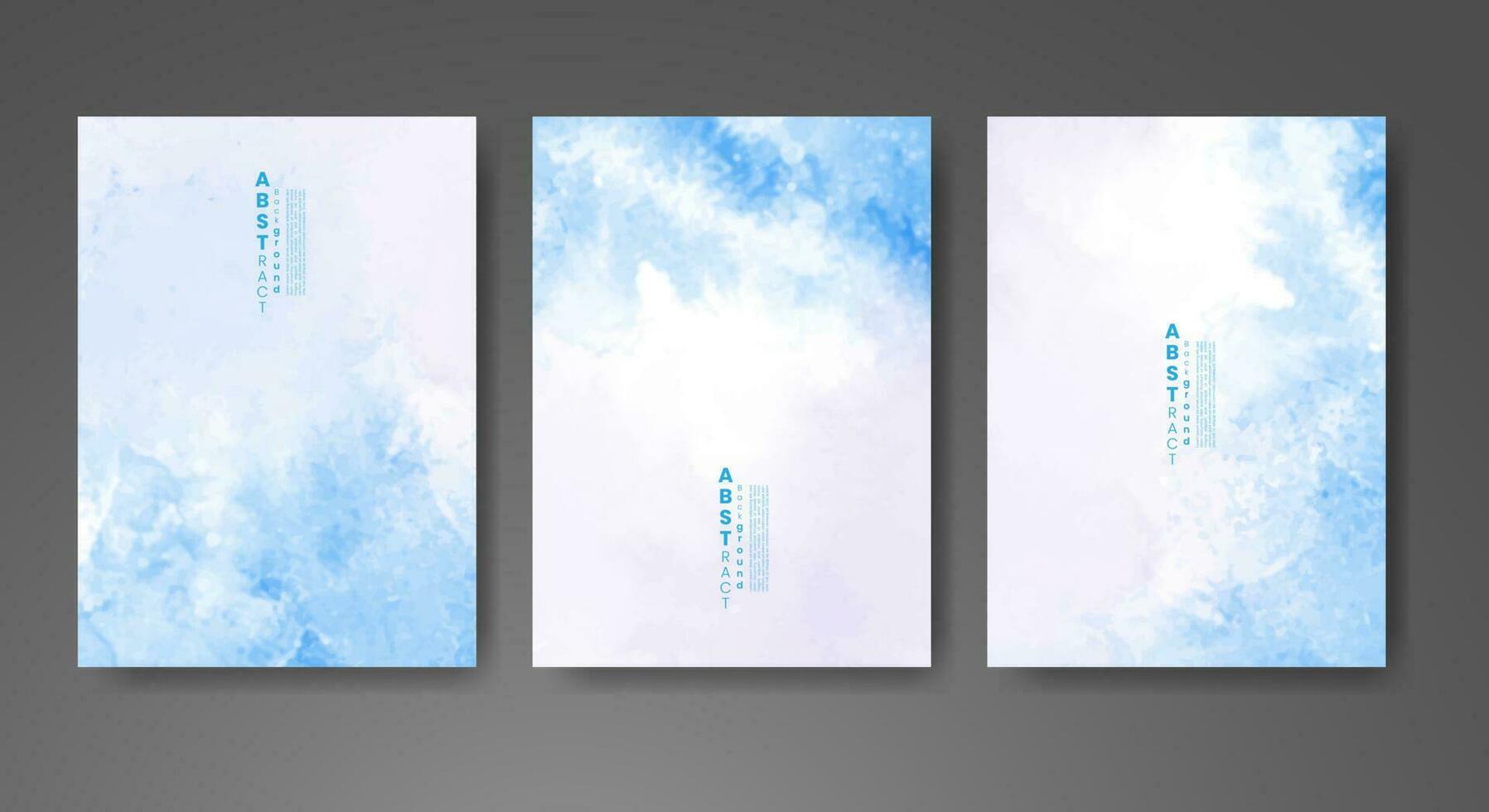 Cards with watercolor background. Design for your cover, date, postcard, banner, logo. vector