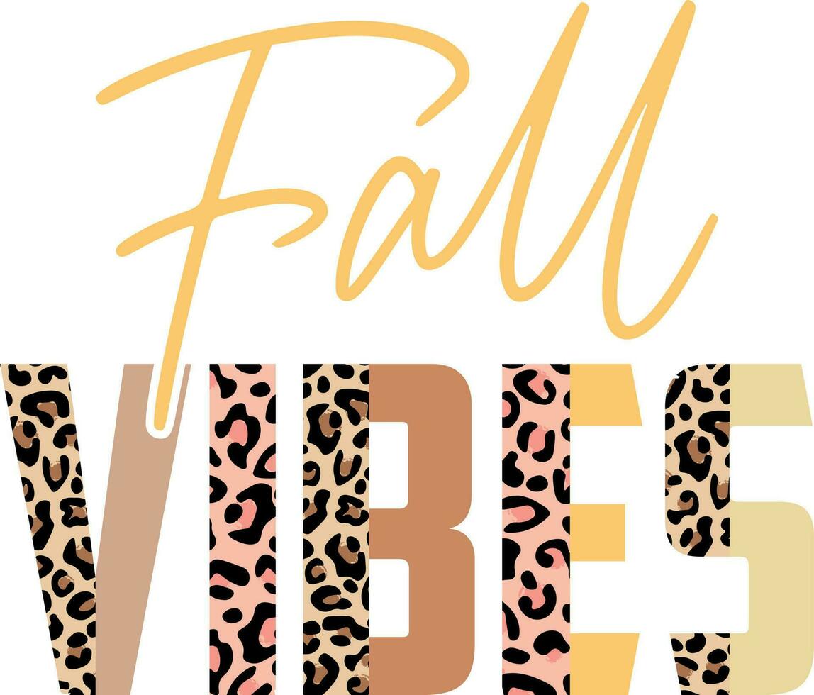 fall vibes shirt design vector