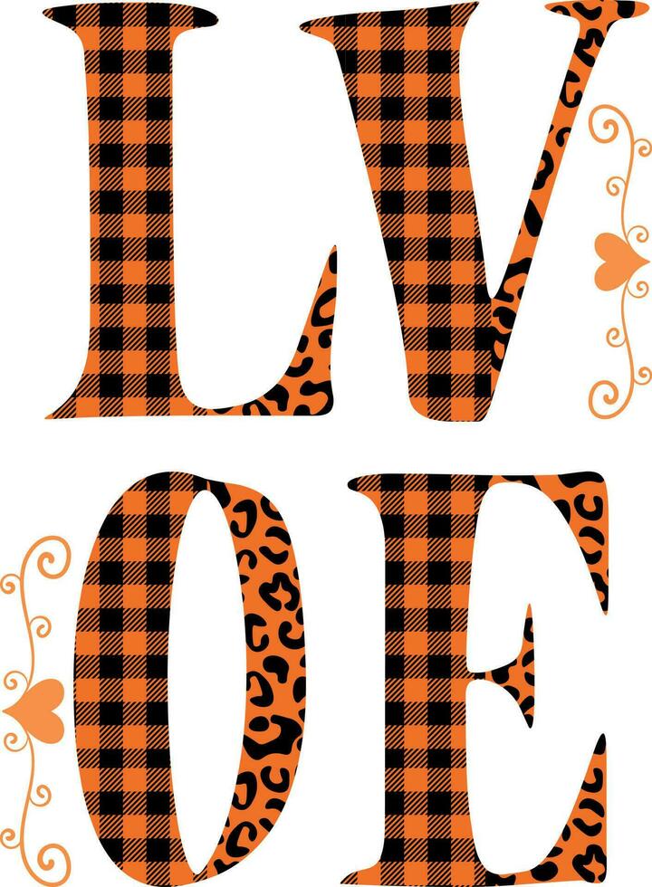 Love shirt fall lover vector