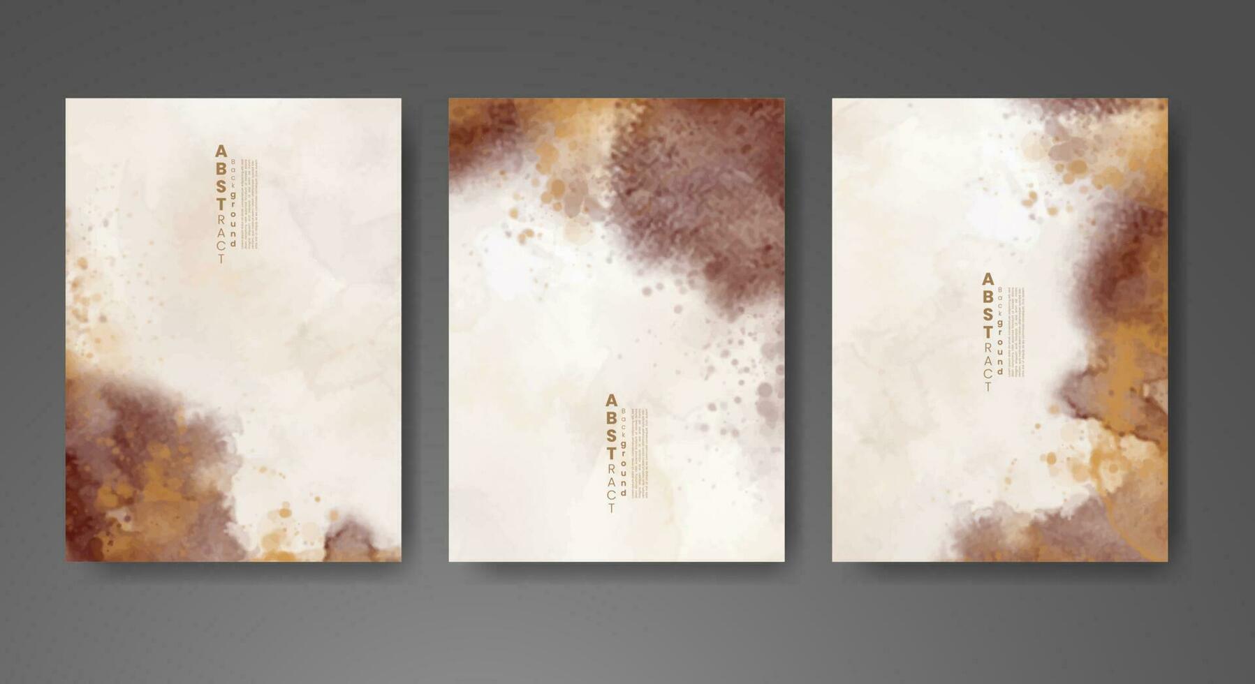 Cards with watercolor background. Design for your cover, date, postcard, banner, logo. vector