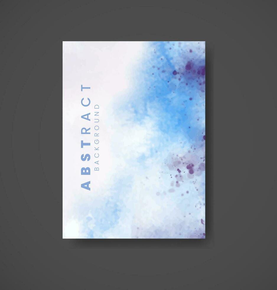 Cards with watercolor background. Design for your cover, date, postcard, banner, logo. vector