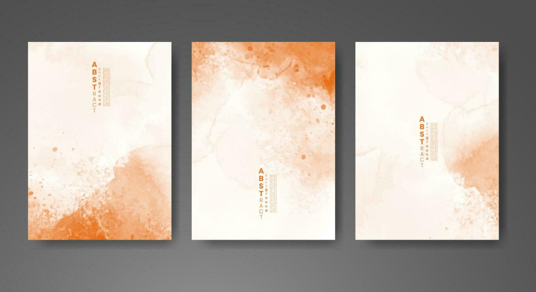 Cards with watercolor background. Design for your cover, date, postcard, banner, logo. vector
