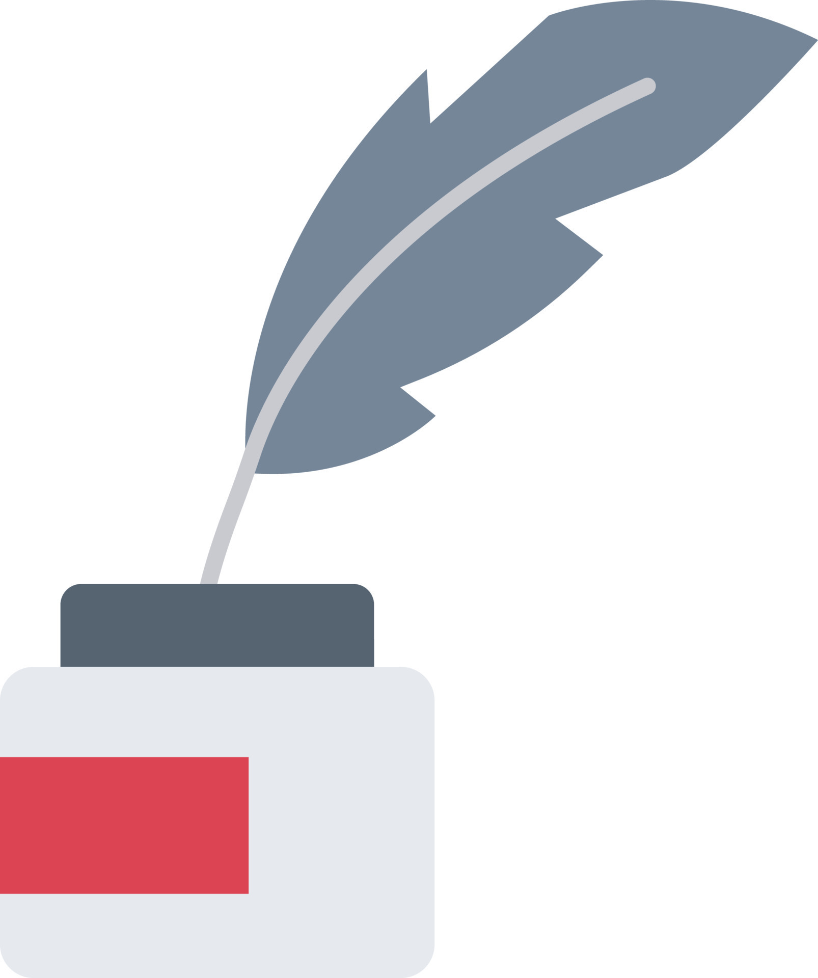 Quill icon vector image. 24227878 Vector Art at Vecteezy