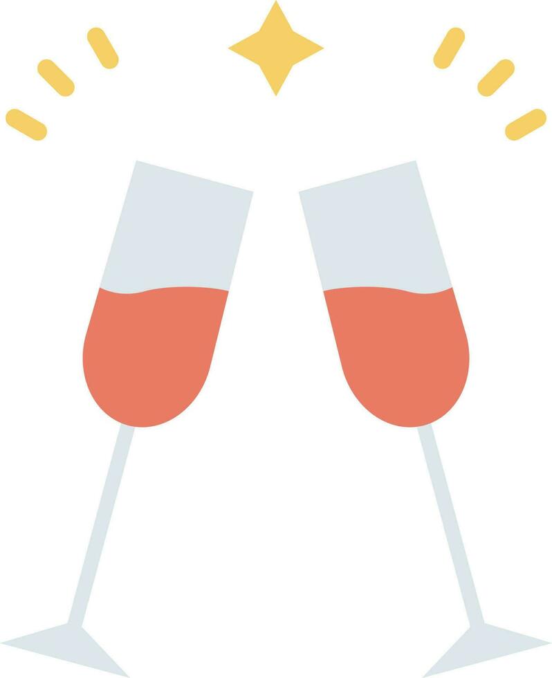 brindis icono vector imagen.