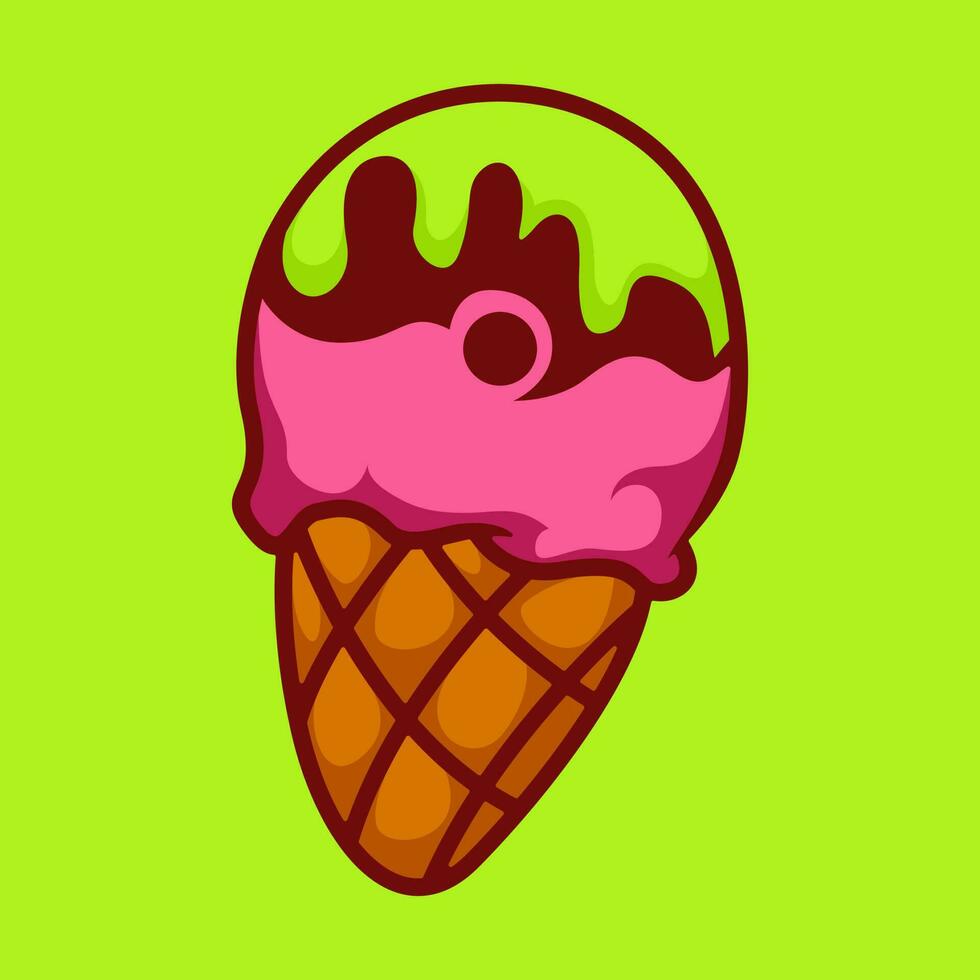 diseño de logotipo de icono de helado vector