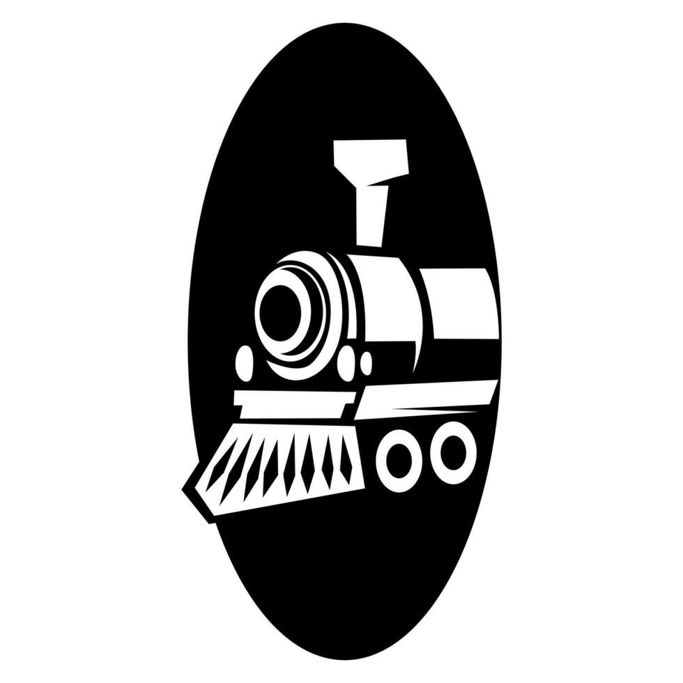 train icon logo design vector