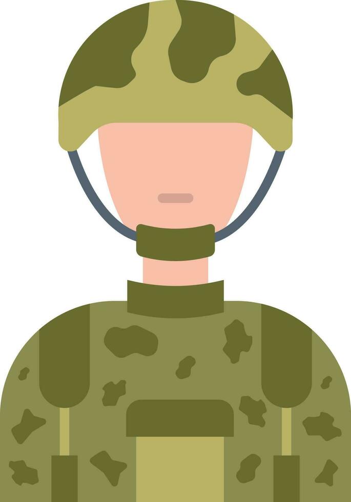 soldado icono vector imagen.