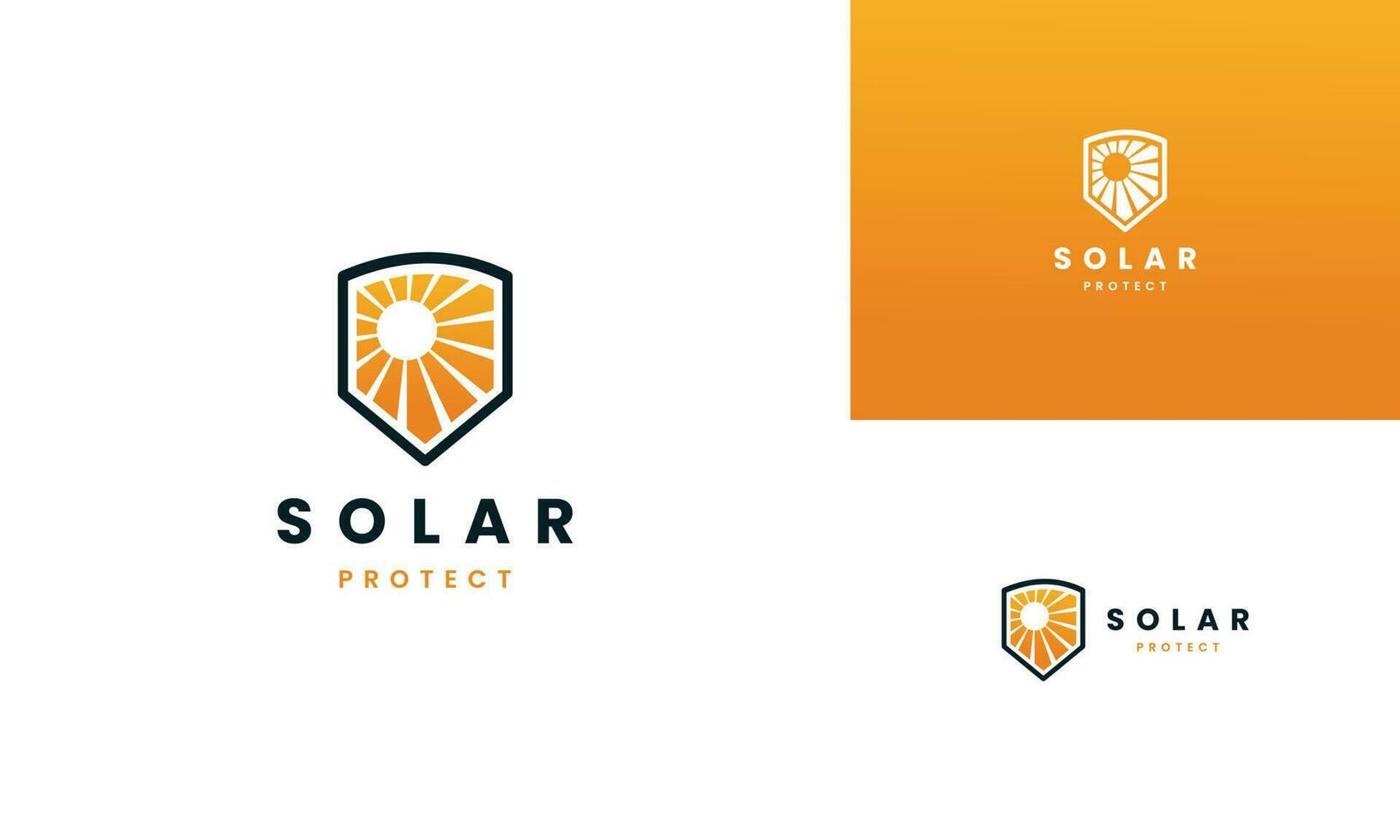 sun protect logo design, sun care icon template, sun with shield logo concept vector