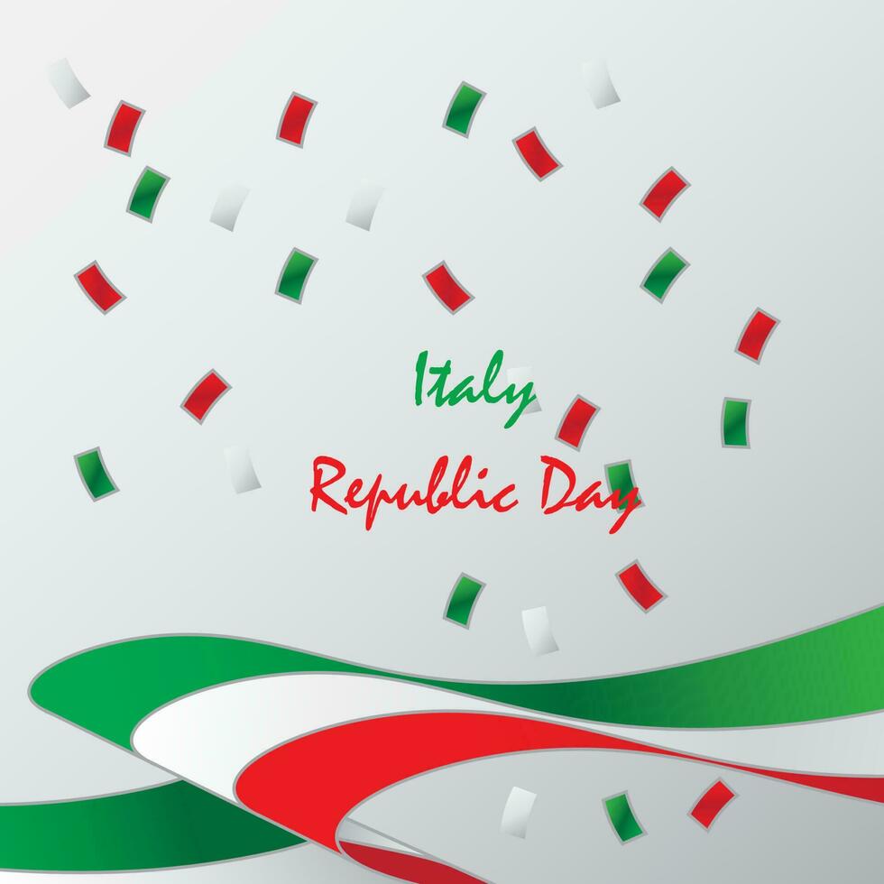 Background design with Italian republic day theme vector