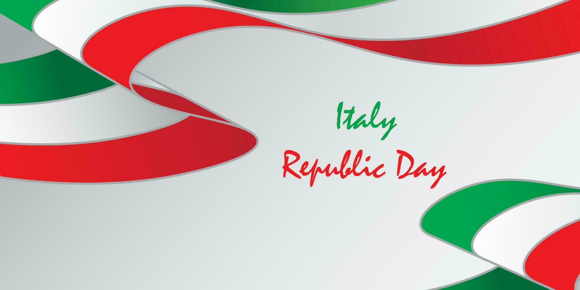 Background design with Italian republic day theme vector