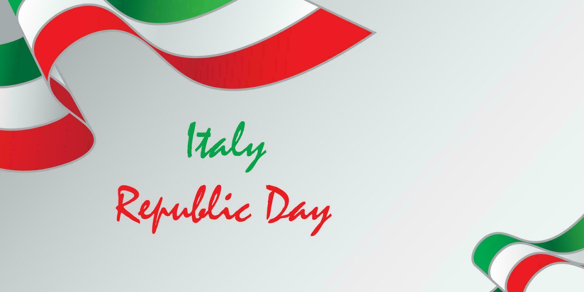 Background design with Italian republic day theme vector