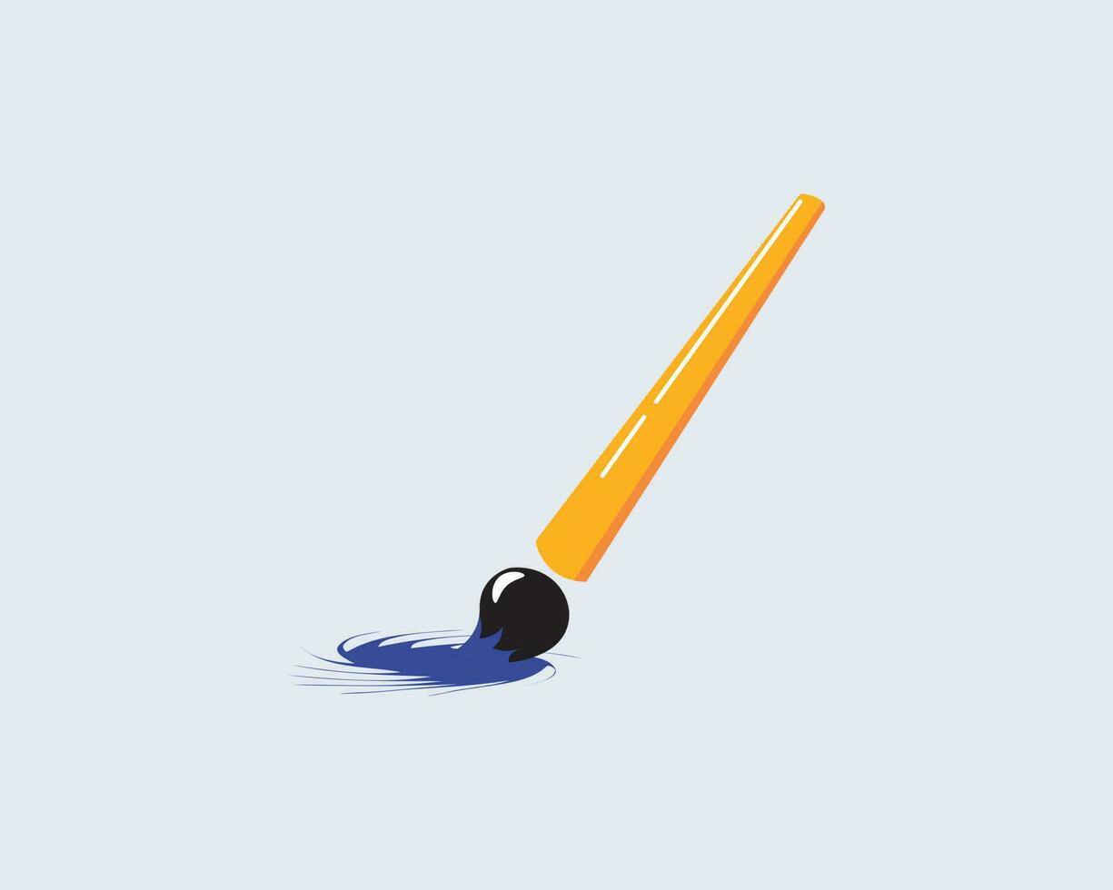 Painting brush illustration vector