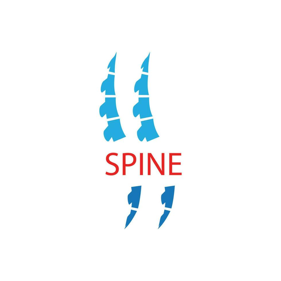 Spine diagnostics symbol logo template vector illustration design