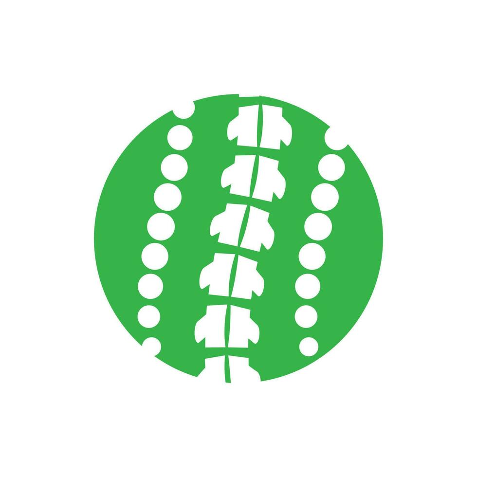 Spine diagnostics symbol logo template vector illustration design