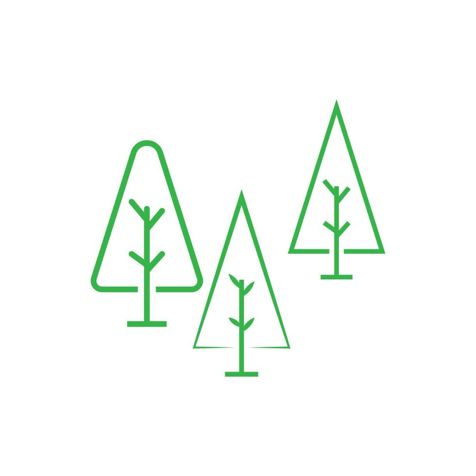 Tree Line Logo Template vector symbol