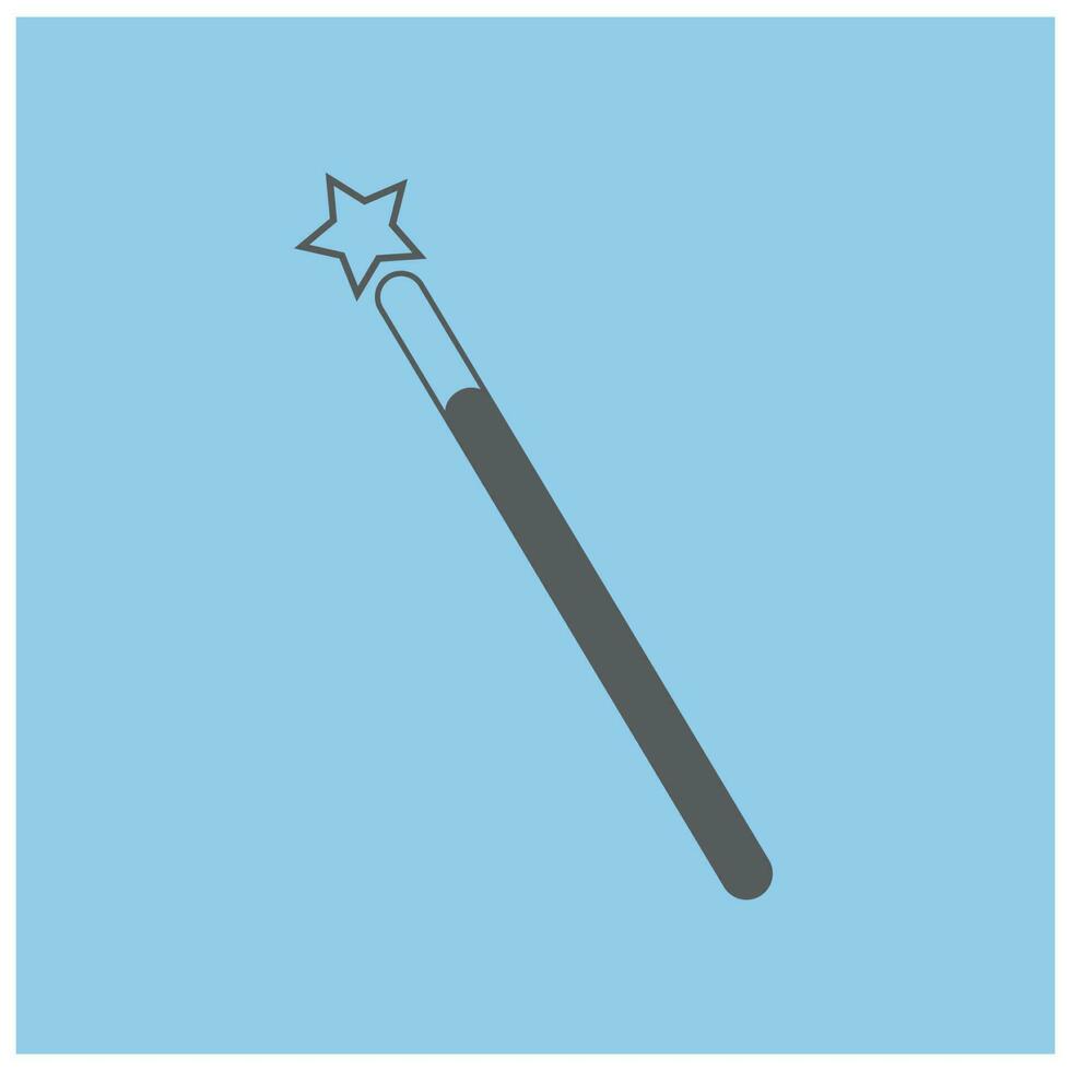 Wand Magic stick icon vector symbol template