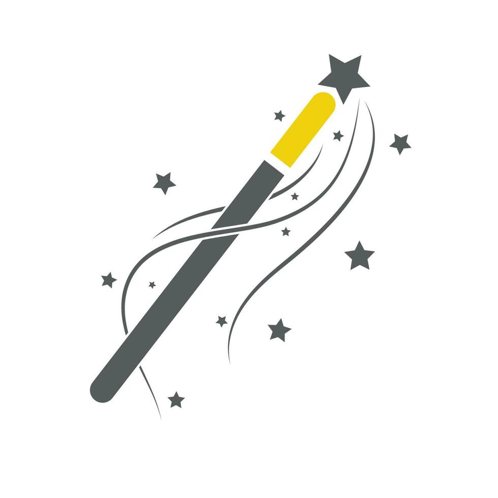 Wand Magic stick icon vector symbol template