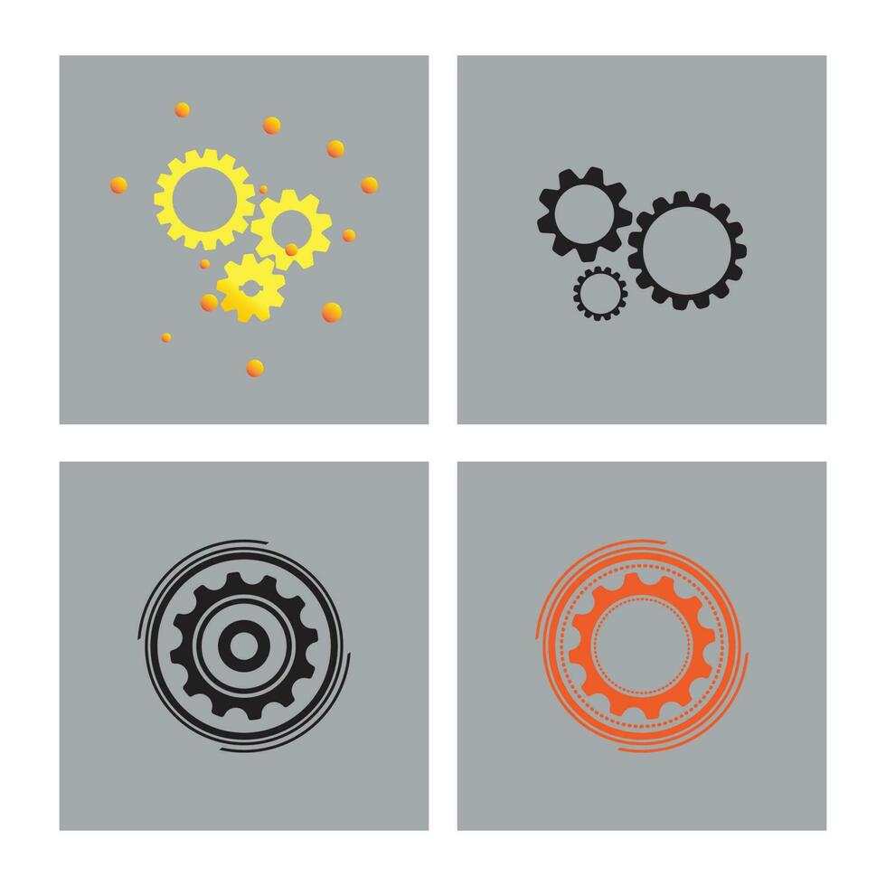 Gear Logo Template vector icon illustration design