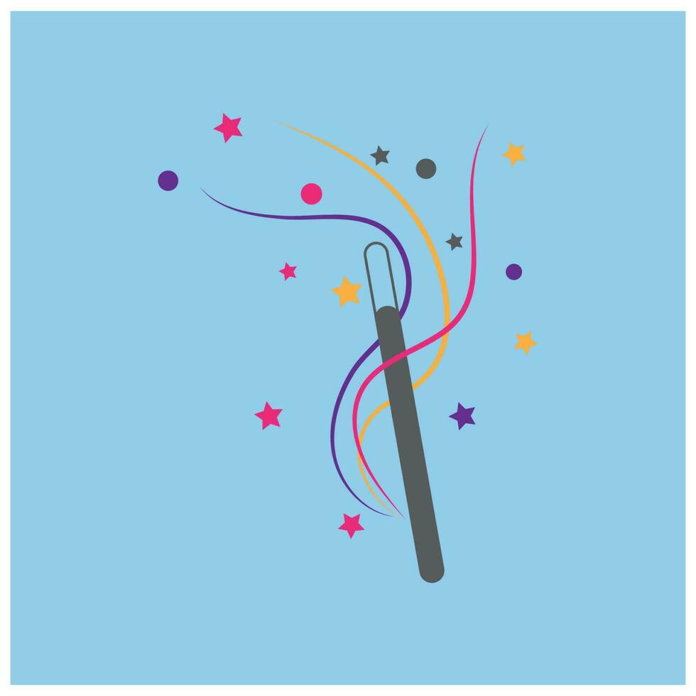 Wand Magic stick icon vector symbol template