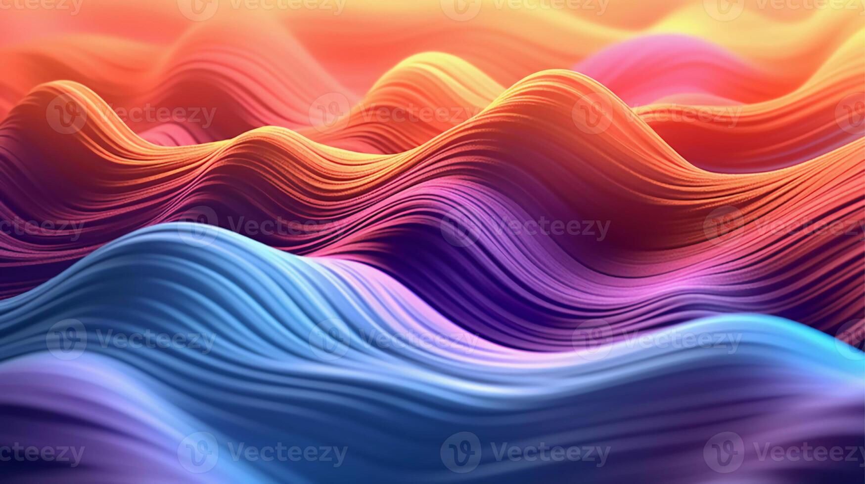 3d electronic music background abstract wave and waves pattern, 3d landscape, in the style of multi-colored minimalism, long exposure photo