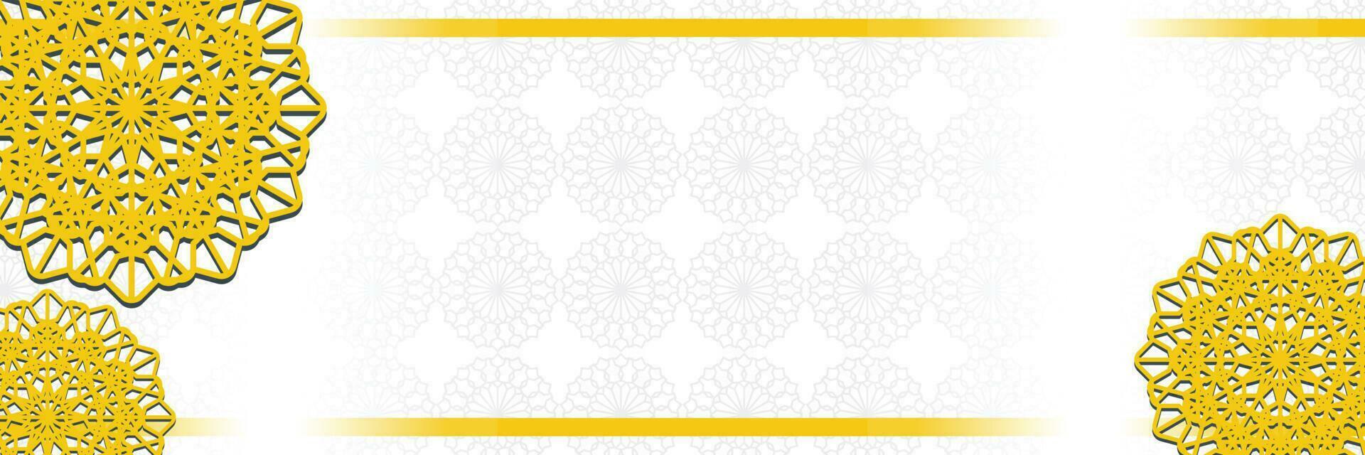 Islamic background, with beautiful mandala ornament. with free space for text vector for banner, greeting card for Islamic holidays.