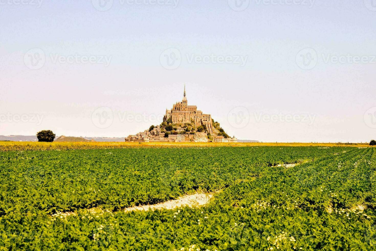 Le Mont Saint-Michel tidal island Normandy northern France photo