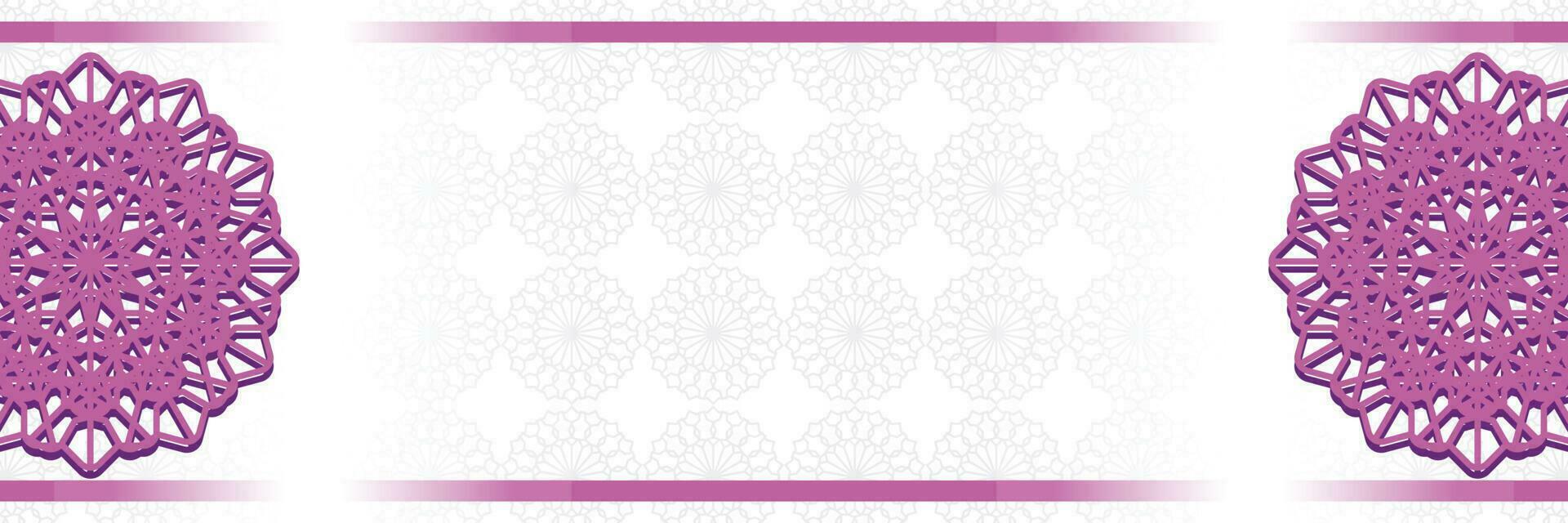 Islamic background, with beautiful mandala ornament. with free space for text vector for banner, greeting card for Islamic holidays.