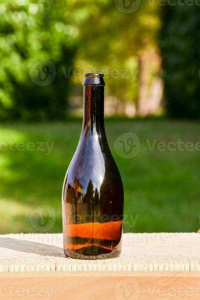 Isolated empty bottle photo