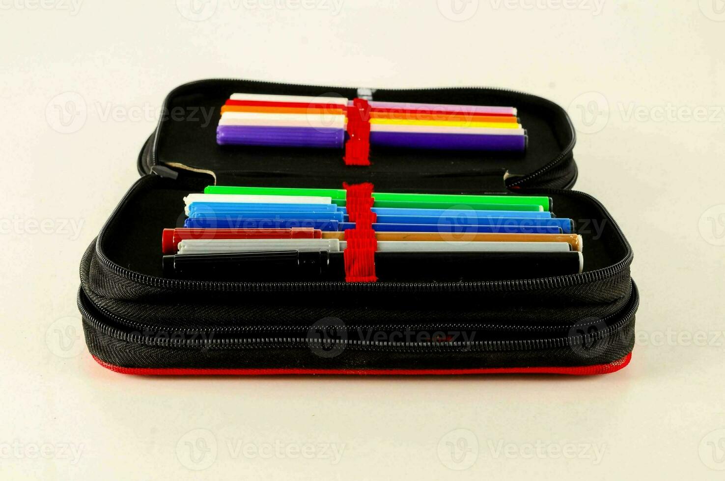 Isolated colored pencils photo