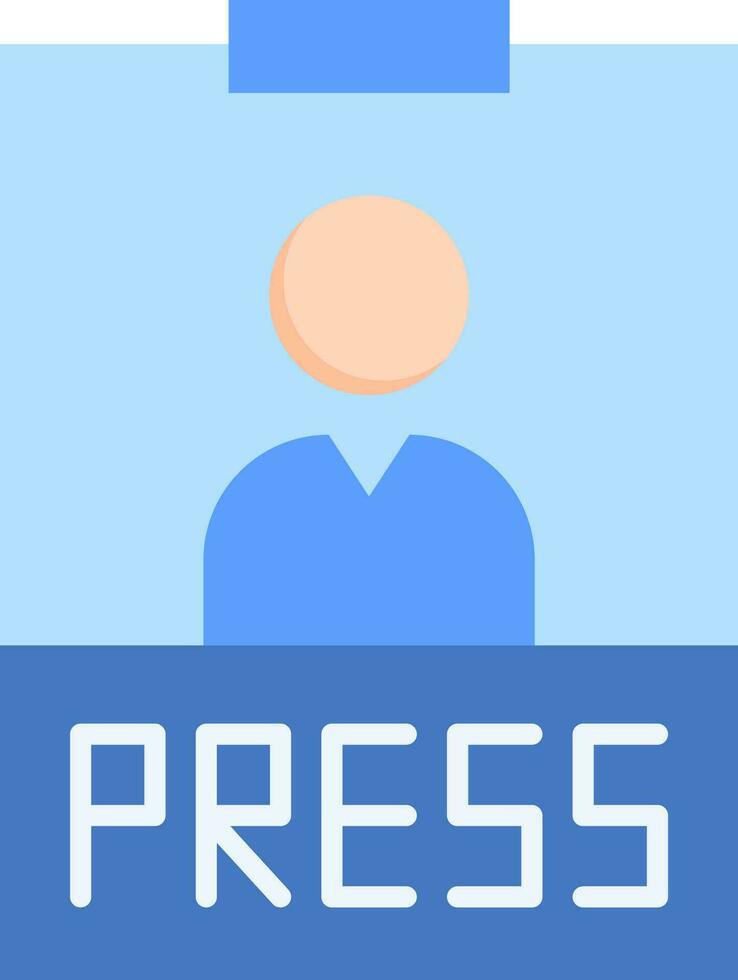 Press Pass icon vector image.