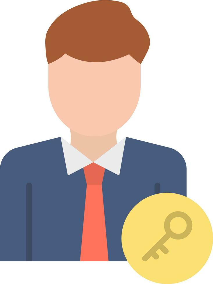 Key Person icon vector image.