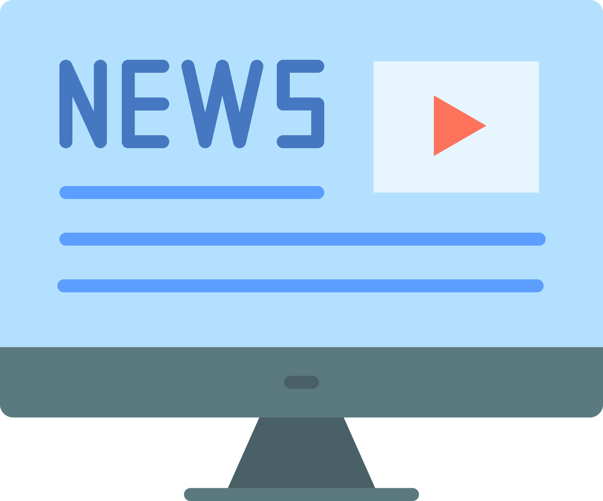 News Report icon vector image. 24230798 Vector Art at Vecteezy