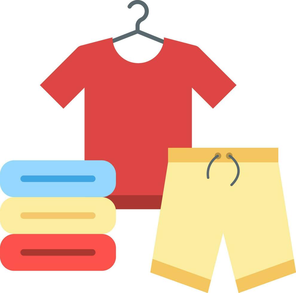 Clothes icon vector image.