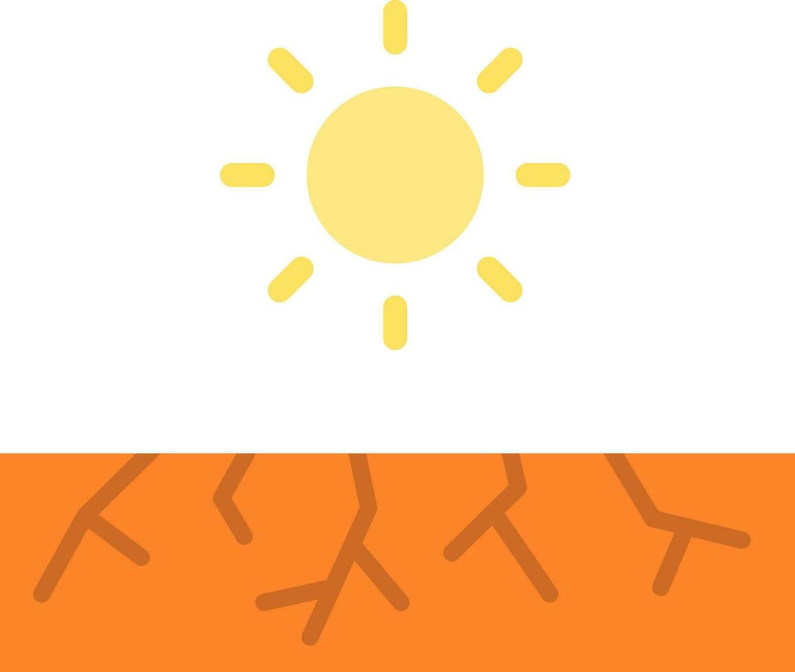 Drought icon vector image.