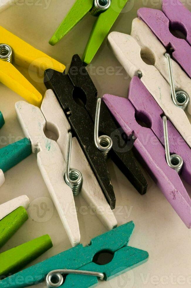 Small colorful clothespin photo