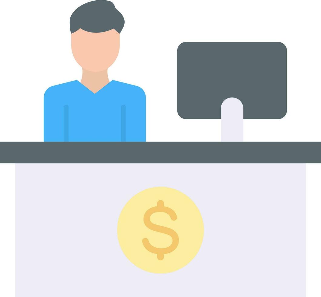Cash Counter icon vector image.