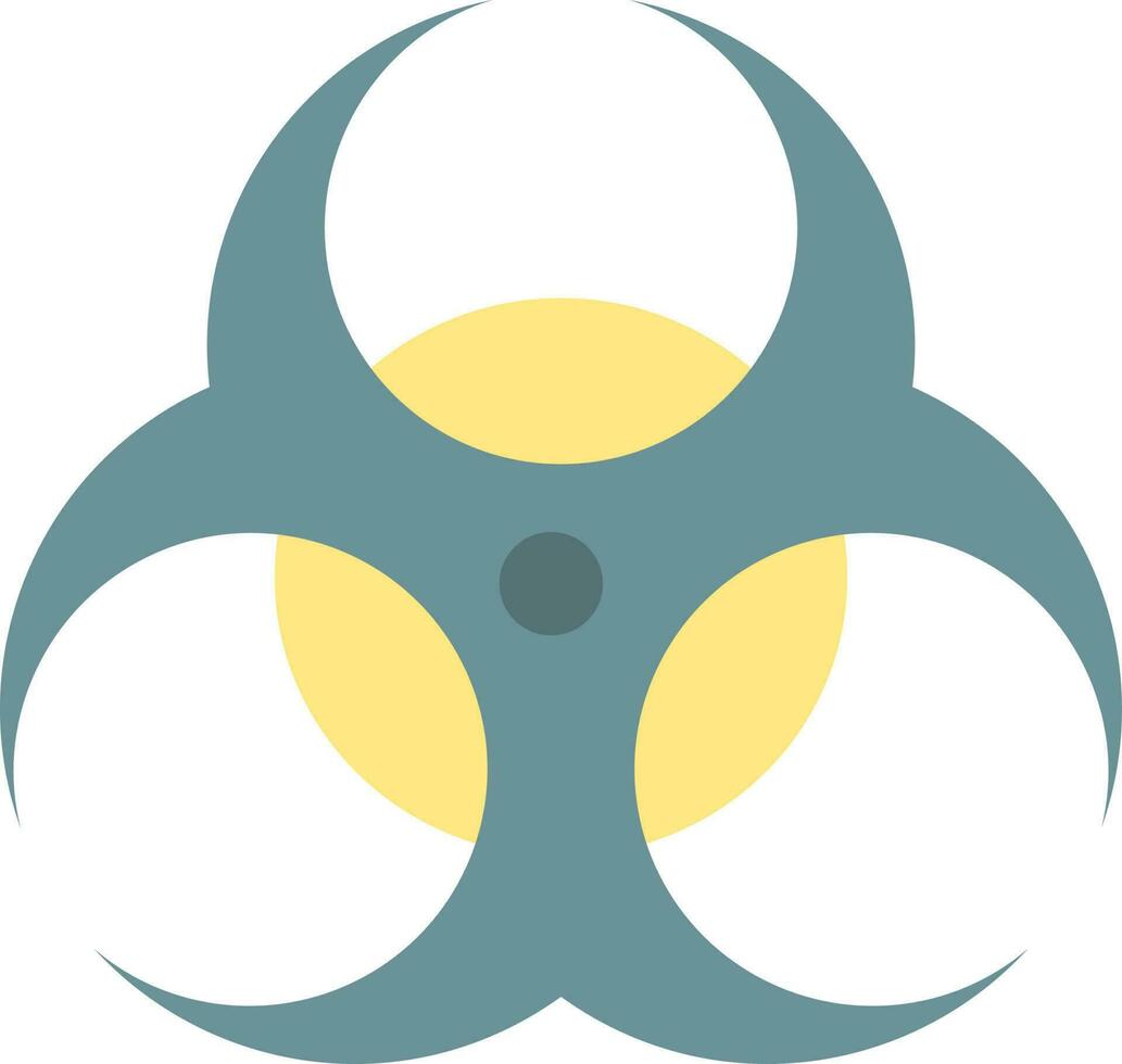 Biohazard icon vector image.